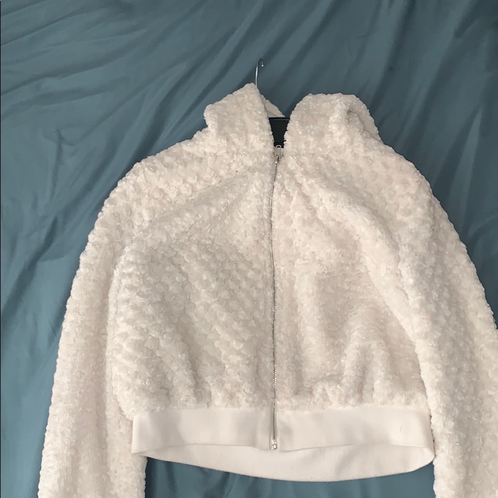 Forever 21 White fur jacket